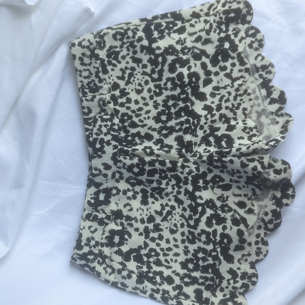 J. Crew Black and White Patterned Shorts